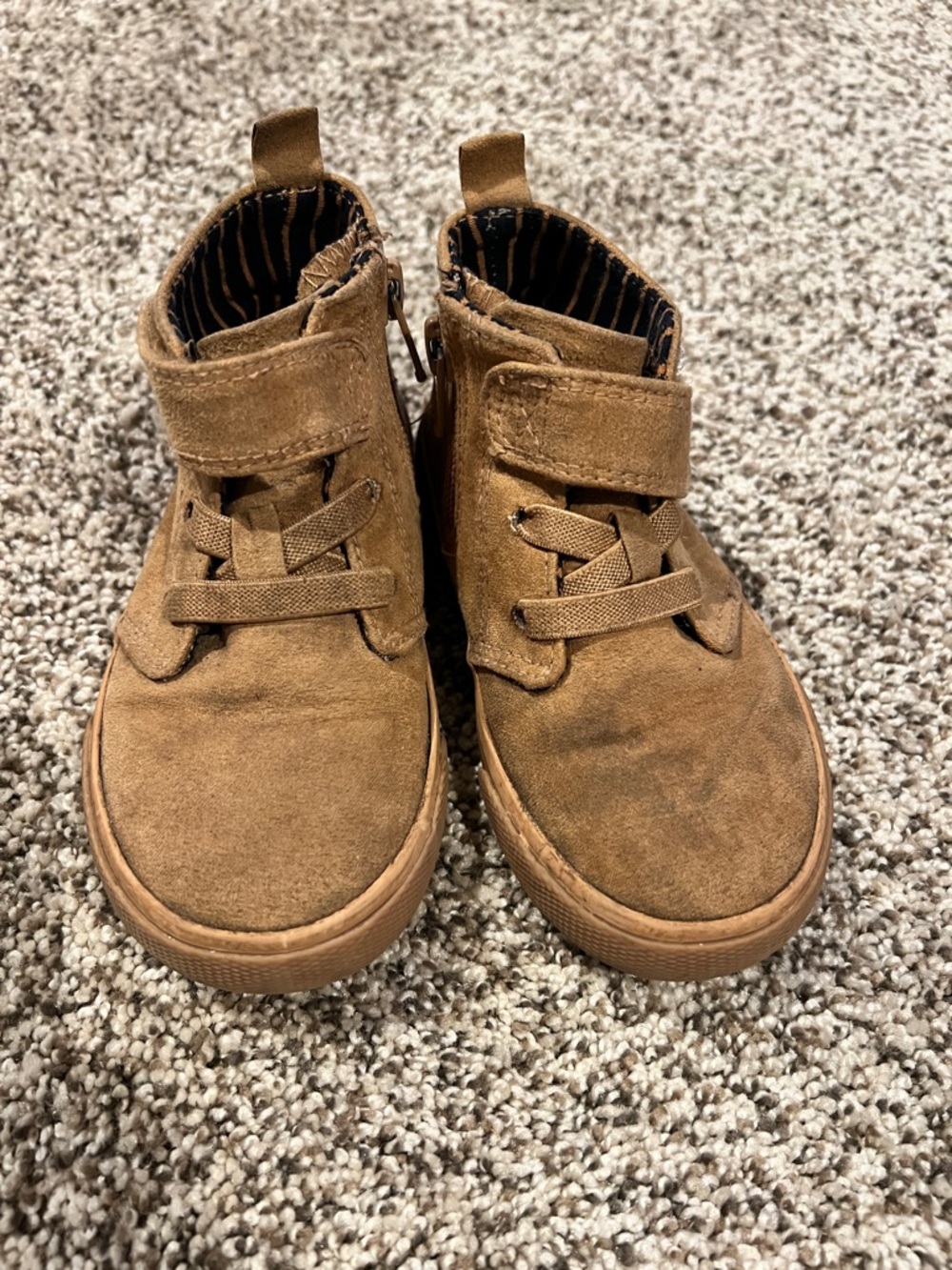 Cat & Jack Brown Suede High-Top Sneakers for Kids